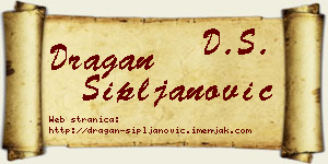 Dragan Sipljanović vizit kartica